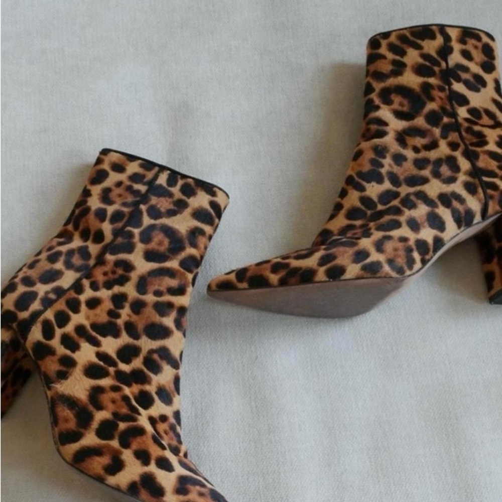 J. Crew Brown and Black Ankle Booties